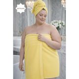 Moon Secret %100 Pamuk 100X210 Banyo Havlusu 1400 gr Yüksek Emici Yumuşak Doku - Sarı