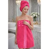 Moon Secret %100 Pamuk 70X140 Banyo Havlusu 550 gr Yüksek Emici Yumuşak Doku - 70 x 140 cm - Fuşya