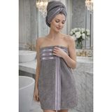 Moon Secret %100 Pamuk 70X140 Banyo Havlusu 550 gr Yüksek Emici Yumuşak Doku - 70 x 140 cm - Gri