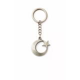 Moon Star Loop – Ay Ve Yıldız Figürlü Gümüş Renk Unisex Metal Anahtarlık