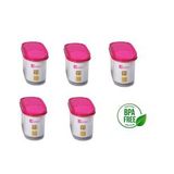 Moon Star Modüler Kapaklı Kuru Gida Saklama Kabı 1,2 LT X 5ADET MB-11