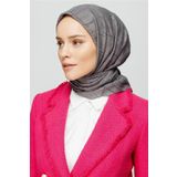 Mooncorn Gri Piliseli Bambu Eşarp