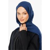 Mooncorn Lacivert Bambu Jakar Şal