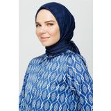 Mooncorn Lacivert Piliseli Bambu Eşarp