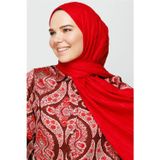 Mooncorn Piliseli Bambu Şal - Kırmızı