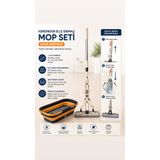 MOONFER Kendinden Elle Sıkmalı Kelebek Mop Katlanır Kova