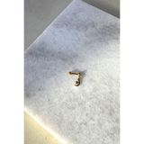 MOONİ ACCESSORİES Piercing Tragus Helix Ay Yıldız Tasarım Sallantılı Gold Altın Renk 316L Paslanmaz Çelik