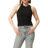 Moonjy Halter Yaka Fitilli Atlet - Standart - Siyah