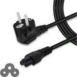 Moonkip 3 Gözlü Laptop Adaptör Kablosu - Yonca Power Kablosu 1.5 Metre Uzunluk Garantili Ürün