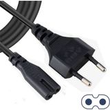 Moonkip Işıldak Radyo Teyp Elektrik Kablosu Güç Kablosu Notebook Laptop Adaptör 2 Oluklu Çift Girişli 220V
