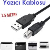 Moonkip Yazıcı Kablosu Ara Printer USB Bağlantı Bağlama Kablo Network Lazer Hp Canon Brother