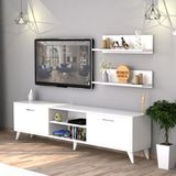 Moonlife Beyaz Zümrüt Tv Ünitesi