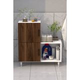 Moonlife Ceviz 2 Kapaklı L Çok Amaçlı Banyo Dolabı