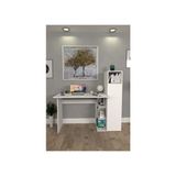 Moonlife Diamond Dolaplı Çalışma Masası Beyaz - 122 x 45 x 120