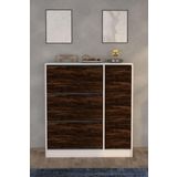 Moonlife Dolaplı Ayakkabılık Mars Milano 3 Kapaklı Kayar Raflı