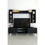 Moonlife Istanbul Dolaplı Tv Ünitesi 2 Siyah