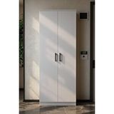 Moonlife Mirante 2 Kapaklı Çok Amaçlı Ayakkabılık Dolabı Beyaz