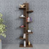 Moonlife MNLFDK020 Ceviz Karo Dekoratif Kitaplık