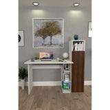 Moonlife Mobilya Diamond Dolaplı Çalışma Masası Ceviz