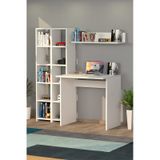 Moonlife Moonlife Trend Kitaplıklı Çalışma Masası Beyaz