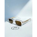Moonmee Mamira Gold - Unisex Güneş Gözlüğü Beyaz UV400 Korumalı - Renkli