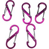 Moonparacord Karabina S Model Kanca 5 Adet - Pembe