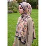 Moonscarf Bambu Kraş Pamuk Şal (Acı Kahve) 207-115