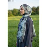 Moonscarf Bambu Kraş Pamuk Şal (Gri Yeşil) 1052-116