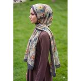 Moonscarf Bambu Kraş Pamuk Şal (Kahve) 207-114