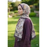 Moonscarf Bambu Kraş Pamuk Şal (Kahve) 207-117