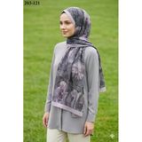 Moonscarf Bambu Kraş Pamuk Şal (Kirli Gül) 203-121