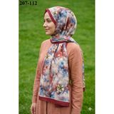 Moonscarf Bambu Kraş Pamuk Şal (Kırmızı) 207-112