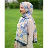 Moonscarf Bambu Kraş Pamuk Şal (Lacivert) 207-118