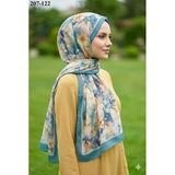 Moonscarf Bambu Kraş Pamuk Şal (Yeşil) 207-122