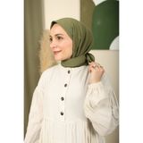 MOONSCARF Mio caz haki yeşili rengi eşarp 100*100cm