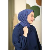 MOONSCARF Mio caz İndigo rengi eşarp 100*100cm