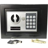 Moonshop 17EF Elektronik Şifreli Çelik Para Kasası Ev&iş&ofis&otel Tipi Kasa 3 mm Montaj Kit - Antrasit