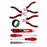 Moonshop 3 Lu Mini Pense Yan Keski Kargaburnu Set+3 Lu Tornavida+Falcata+Bant Takim Seti.