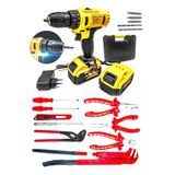 Moonshop 36 Matkap Watt Cift Batarya Masali Anahtar Fort Pense Tornavida Takimi 3 Lu Pense Set