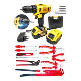 Moonshop 36 Matkap Watt Cift Batarya Masali Anahtar Fort Pense Tornavida Takimi 3 Lu Pense Set