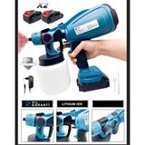 Moonshop 48v Çift Şarjlı Akülü Boya Tabancası Püskürtme Ilaçlama Makinası Her Yerde Kullanılır Yeşil