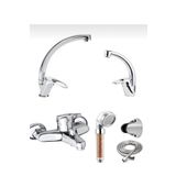 Moonshop 5 Yil Garantili Batarya Seti 4 Lu Banyo-Mutfak-Lavabo- Tasarruflu Ve Aritmali Dus Basligi