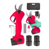 MOONSHOP Alman 288 Vf Kömürsüz Motor Akülü Bağ Makası Dal Budama Kesme Makası Makinesi Çantalı Mavi