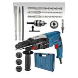 Moonshop Alman Seri 3000W Celik Sanzuman Bakir Sargili 2-28 Kirici Delici Hilti Matkap 5 Adet Uc