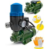 MOONSHOP Alman Su Pompası Bakır Sargı 0.70 Hp 0.55 Kw Paket Hidrofor Otomatik Sistem Su Pompası Qb60 Hediyeli