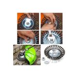MOONSHOP Alman Tırpan Başlığı Kıyı Temizleme Çelik Telli Çim Ot Biçme Kenar Temizleme Başlığı Çelik Bıçaklı