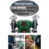 MOONSHOP Alman Turbo-3000 Çark Motoru Zimpara Balta Bıçak Bileme Makinesi Tas Motoru Taslama 200 Mm