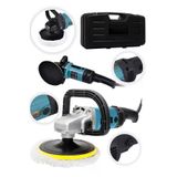 Moonshop Bakır Sargı Devir Ayarlı Polisaj Makinesi 1300 Watt 180mm 6 Kademeli Pasta Cila Kiti Hediye