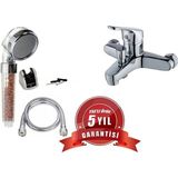 Moonshop Banyo Bataryasi Dus Seti Fonksiyonlu Dus Basligi Batarya Seti / 5 Yil Garantil
