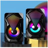 Moonshop Bilgisayar Hoparlörü Led Işıklı Rgb Laptop & Pc Uyumlu